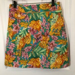 Jade Melody Tam Lined A Line Colorful Skirt